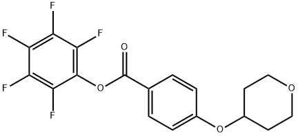 Pentafluorophenyl 4-(tetrahydropyran-4-yloxy)benzoate Structural