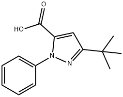 3-(TERT-BUTYL)-1-PHENYL-1H-PYRAZOLE-5-CARBOXYLIC ACID Structural