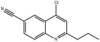 4-CHLORO-2-PROPYL-6-QUINOLINECARBONITRILE Structural