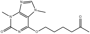 3,7-Dihydro-3,7-diMethyl-6-[(5-oxohexyl)oxy]-2H-purin-2-one Structural