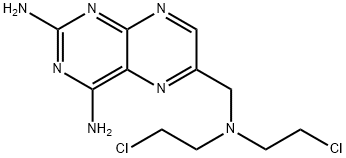 2,4-diamino-6-(bis-2-chloroethyl)aminomethylpteridine Structural