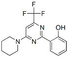 Pyrimidine, 2-(2-hydroxyphenyl)-4-piperidino-6-trifluoromethyl- Structural