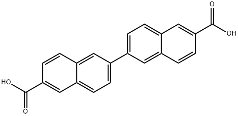 2,2'-Binaphthalene-6,6'-dicarboxylic Acid Structural