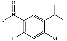 Benzene, 1-chloro-2-(difluoromethyl)-5-fluoro-4-nitro- Structural