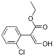 Benzeneacetic acid, 2-chloro-.alpha.-(hydroxyMethylene)-, ethyl Structural