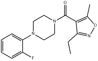 Methanone, (3-ethyl-5-methyl-4-isoxazolyl)[4-(2-fluorophenyl)-1-piperazinyl]-