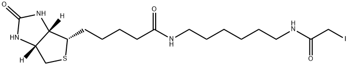 N-Biotinyl-N'-(iodoacetyl)-1,6-hexanediaMine Structural