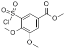 3-(CHLOROSULFONYL)-4,5-DIMETHOXYBENZOIC ACID METHYL ESTER Structural