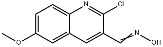 2-CHLORO-6-METHOXY-3-QUINOLINECARBALDEHYDE OXIME Structural