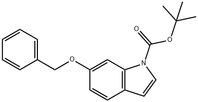 1-Boc-6-benzyloxyindole Structural