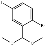 2-BROMO-5-FLUOROBENZALDEHYDE DIMETHYL ACETAL Structural