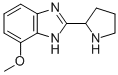 1H-BENZIMIDAZOLE, 7-METHOXY-2-(2-PYRROLIDINYL)- Structural