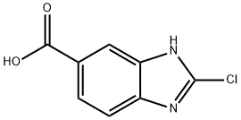 2-CHLORO-1H-BENZIMIDAZOLE-5-CARBOXYLIC ACID Structural