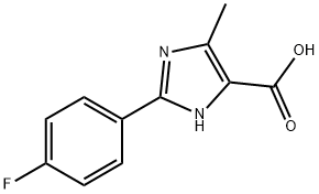 2-(4-FLUOROPHENYL)-5-METHYL-3H-IMIDAZOLE-4-CARBOXYLIC ACID Structural