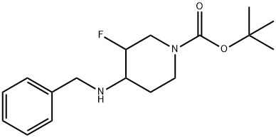 TERT-BUTYL 4-(BENZYLAMINO)-3-FLUOROPIPERIDINE-1-CARBOXYLATE