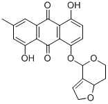 9,10-Anthracenedione, 1,5-dihydroxy-3-methyl-8-((2,6,7,7a-tetrahydro-4 H-furo(3,2-c)pyran-4-yl)oxy)-