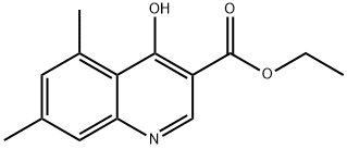 4-HYDROXY-5,7-DIMETHYL-QUINOLINE-3-CARBOXYLIC ACID ETHYL ESTER Structural