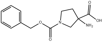 3-AMINO-3-HYDROXYCARBONYL-1-N-CBZ PYRROLIDINE Structural