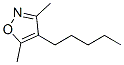 Isoxazole, 3,5-dimethyl-4-pentyl- (9CI) Structural