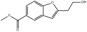 2-(2-Hydroxy-ethyl)-benzofuran-5-carboxylic acid methyl ester Structural