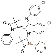 (Z)-4-((E)-5-CHLORO-3-(4-CHLOROPHENYLIMINO)-1-(3,3-DIMETHYL-4-OXO-1-PHENYLAZETIDIN-2-YL)INDOLIN-2-YLIDENE)-3,3-DIMETHYL-1-PHENYLAZETIDIN-2-ONE Structural