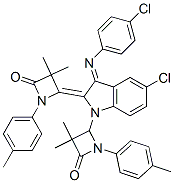 (Z)-4-((E)-5-CHLORO-3-(4-CHLOROPHENYLIMINO)-1-(3,3-DIMETHYL-4-OXO-1-P-TOLYLAZETIDIN-2-YL)INDOLIN-2-YLIDENE)-3,3-DIMETHYL-1-P-TOLYLAZETIDIN-2-ONE