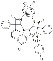 (Z)-4-((E)-5-CHLORO-1-(1-(4-CHLOROPHENYL)-4-OXO-3,3-DIPHENYLAZETIDIN-2-YL)-3-(4-CHLOROPHENYLIMINO)INDOLIN-2-YLIDENE)-1-(4-CHLOROPHENYL)-3,3-DIPHENYLAZETIDIN-2-ONE