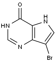 7-BROMO-1,5-DIHYDRO-4H-PYRROLO[3,2-D]PYRIMIDIN-4-ONE Structural