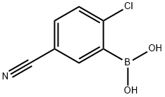 2-CHLORO-5-CYANOPHENYLBORONIC ACID Structural