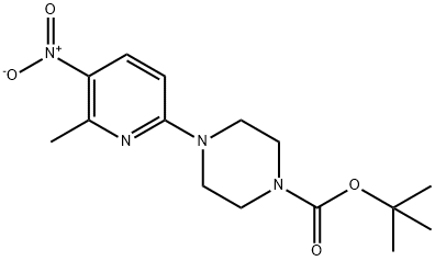 4-(6-METHYL-5-NITRO-2-PYRIDINYL)-1-PIPERAZINECARBOXYLIC ACID 1,1-DIMETHYLETHYL ESTER Structural