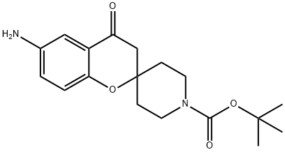 tert-Butyl 6-aMino-4-oxospiro[chroMan-2,4'-piperidine]-1'-carboxylate Structural
