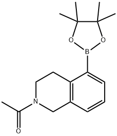 ETHANONE, 1-[3,4-DIHYDRO-5-(4,4,5,5-TETRAMETHYL-1,3,2-DIOXABOROLAN-2-YL)-2(1H)-ISOQUINOLINYL]- Structural