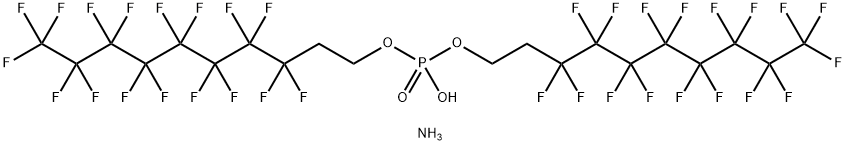ammonium bis(3,3,4,4,5,5,6,6,7,7,8,8,9,9,10,10,10-heptadecafluorodecyl) phosphate  Structural