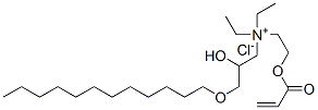 [3-(dodecyloxy)-2-hydroxypropyl]diethyl[2-[(1-oxoallyl)oxy]ethyl]ammonium chloride   