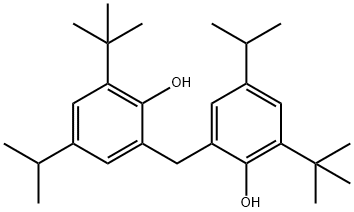 2,2'-methylenebis[6-tert-butyl-4-isopropylphenol] Structural