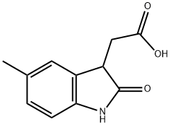 (5-METHYL-2-OXO-2,3-DIHYDRO-1H-INDOL-3-YL)ACETIC ACID Structural