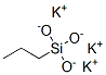 tripotassium propylsilanetriolate Structural