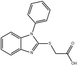 (1-PHENYL-1H-BENZOIMIDAZOL-2-YLSULFANYL)-ACETIC ACID Structural