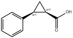 cis-2-Phenylcyclopropanecarboxylicacid Structural