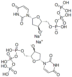 Uridine 5'-(tetrahydrogen triphosphate), 2'-deoxy-, disodium salt Structural
