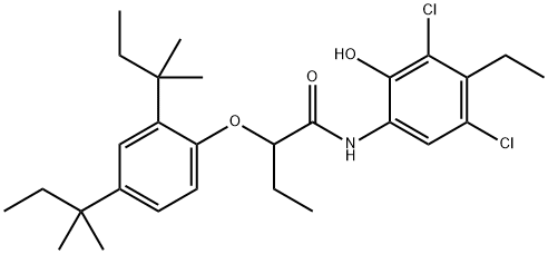 2-(2,4-Bis(tert-pentyl)phenoxy)-N-(3,5-dichloro-4-ethyl-2-hydroxyphenyl)butyramide