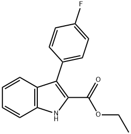 3-(4'-FLUOROPHENYL)INDOLE-2-CARBOXYLIC ACID ETHYL ESTER
