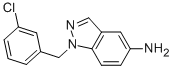 1H-Indazol-5-amine, 1-[(3-chlorophenyl)methyl]- Structural