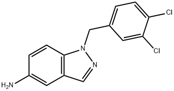 1H-Indazol-5-amine, 1-[(3,4-dichlorophenyl)methyl]- Structural