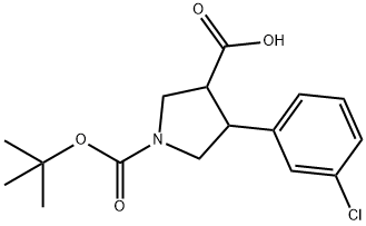 4-(3-CHLORO-PHENYL)-PYRROLIDINE-1,3-DICARBOXYLIC ACID 1-TERT-BUTYL ESTER