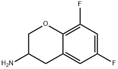 2H-1-BENZOPYRAN-3-AMINE,6,8-DIFLUORO-3,4-DIHYDRO- Structural