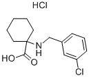 1-(3-CHLORO-BENZYLAMINO)-CYCLOHEXANECARBOXYLIC ACID HYDROCHLORIDE Structural