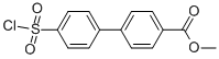 4'-CHLOROSULFONYL-BIPHENYL-4-CARBOXYLIC ACID METHYL ESTER Structural