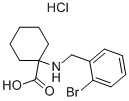 1-(2-BROMO-BENZYLAMINO)-CYCLOHEXANECARBOXYLIC ACID HYDROCHLORIDE Structural