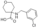 4-[[(3-CHLOROPHENYL)METHYL]AMINO]TETRAHYDRO-2H-PYRAN-4-CARBOXYLIC ACID